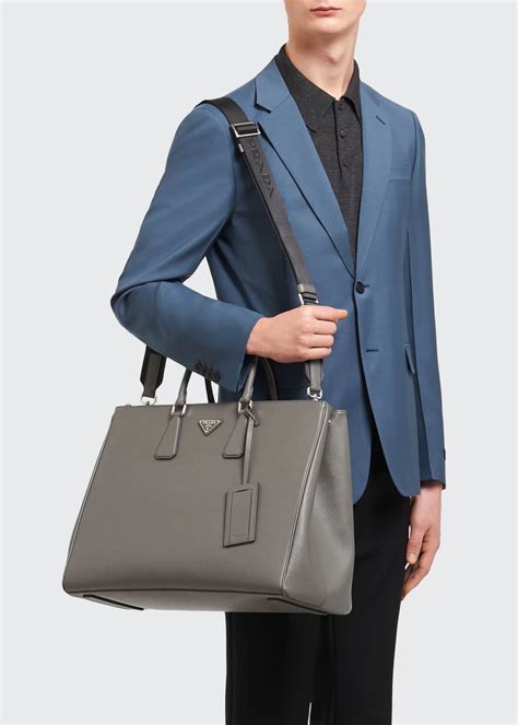 prada work bag men's|Prada saffiano tote bag.